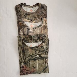 Game Winner Men's Camo/Hunting Print T-Shirts Set of 3 Long Sleeve Size XL